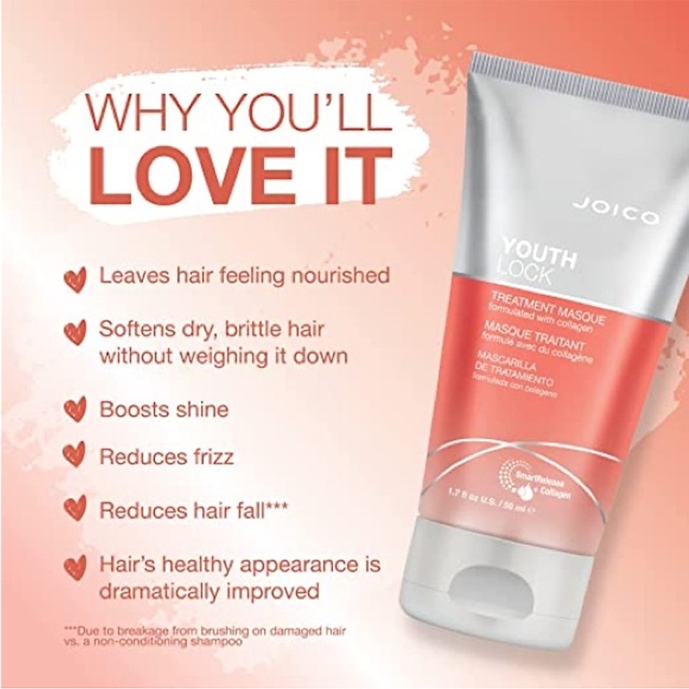 ⚡️ Joico
YouthLock Shampoo With Collagen and Treatment Mask 50ml - Picture 4 of 6